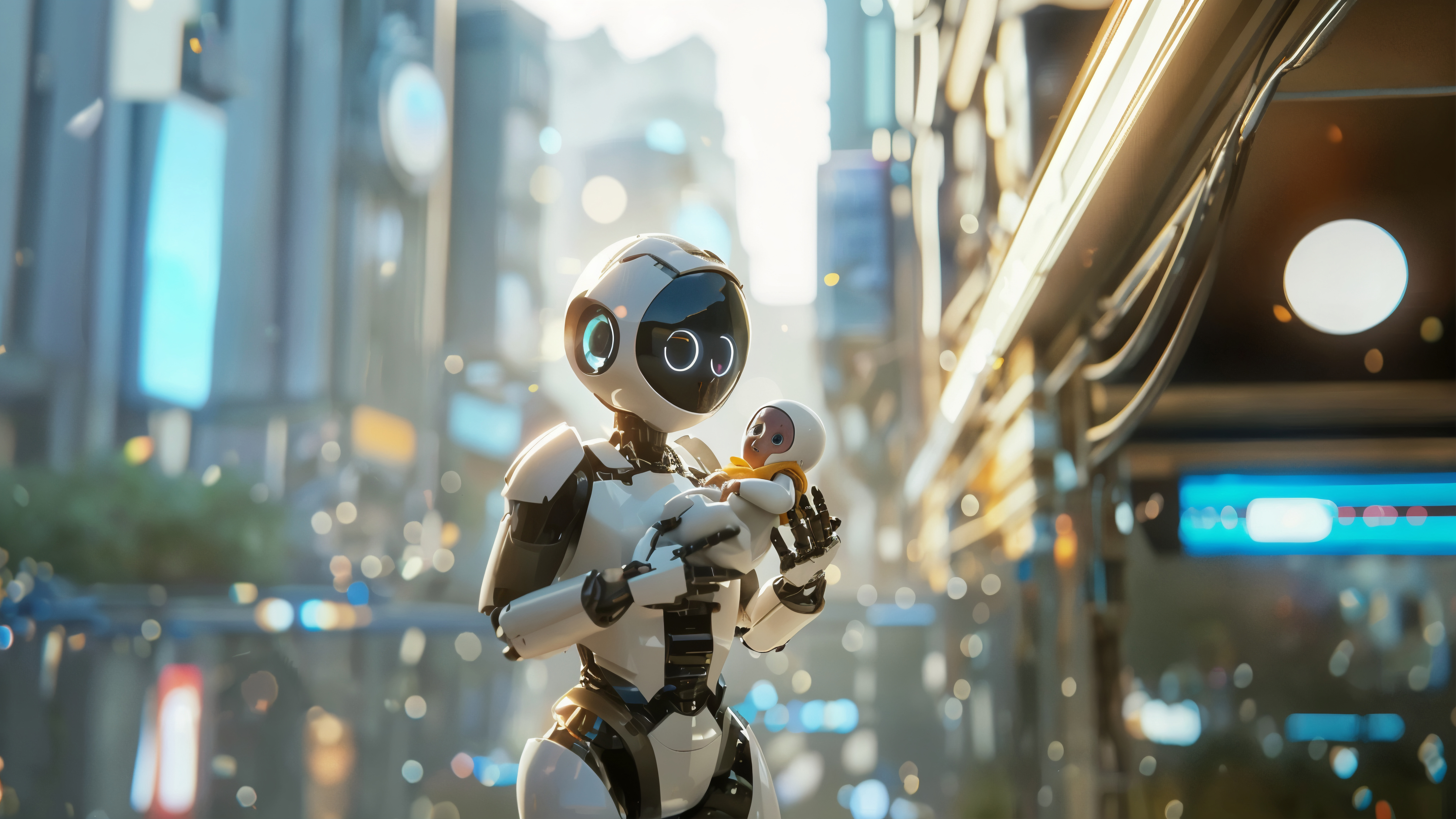 AI robots futuristic design